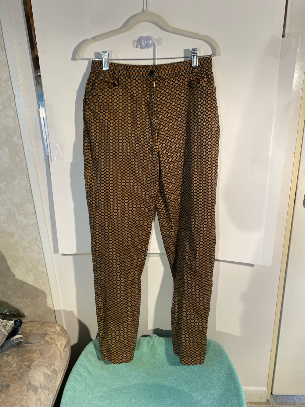 Women’s  Patterned Brown Dress Pants